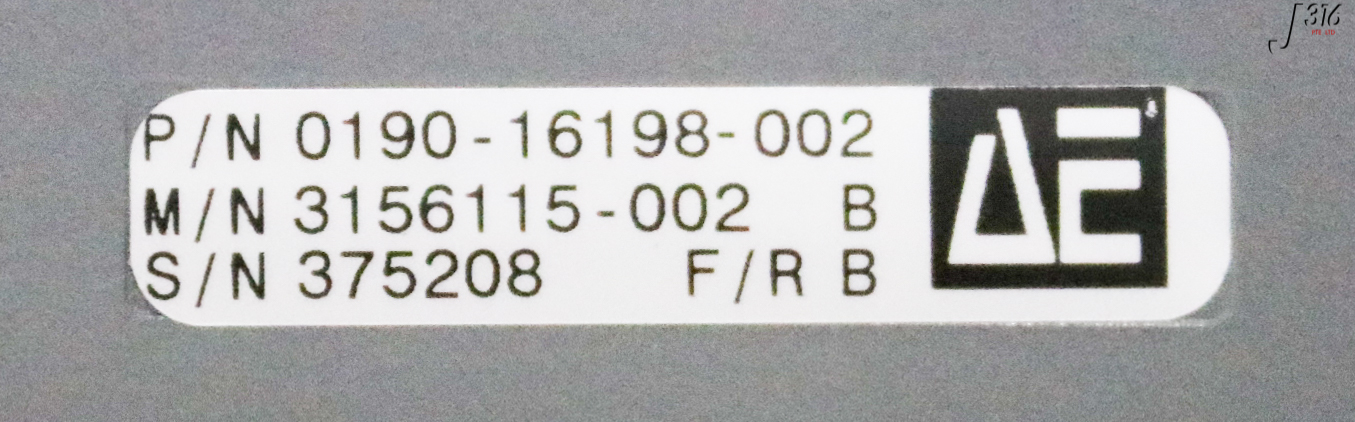 33207 ADVANCED ENERGY RF GENERATOR, APEX 5513, AMAT 0190-16198